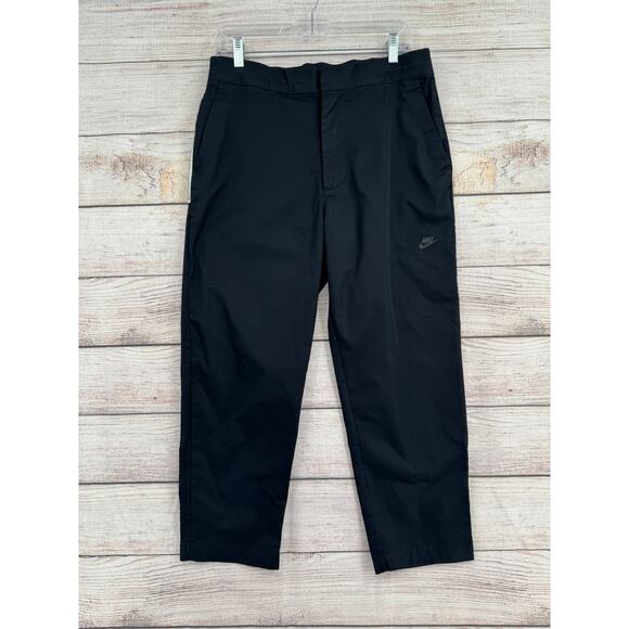 Nike Sportswear Essentials Woven Utility Pants Mens 32 Black dd7032-010 - Picture 1 of 12